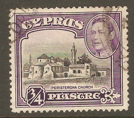 Cyprus 1938 pi. Black and Violet. SG153.